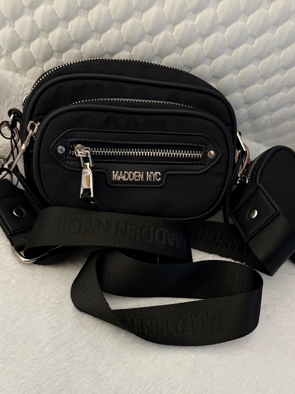 Men's Black Crossbody Bag
